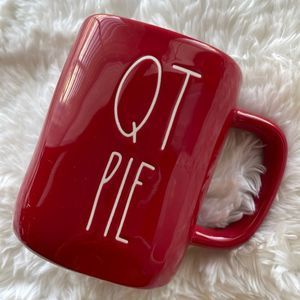 Rae Dunn Red QT Pie Mug